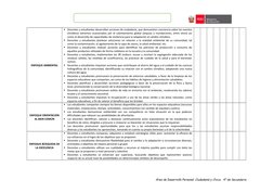 PROGRAMACION CURRICULAR 2019
ENFOQUE AMBIENTAL
Docentes y estudiantes desarrollan acciones de ciudadanía, que demuestren con