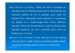 Loss on Drying and Moisture Analysis | PDF | Verification And ...