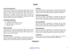 Band Technical Rider Template | PDF | Sound Technology | Sound