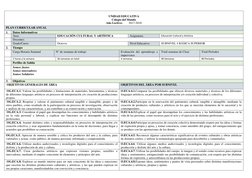 UNIDAD EDUCATIVA     
Colegio del Mundo 
Año Lectivo:        2017-2018 
PLAN CURRICULAR ANUAL 
1. 
Datos Informativos 
  
Á