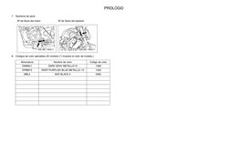 PROLOGO
7.
Números de serie
Nº de Serie del motor
Nº de Serie del bastidor
8.
Códigos de color aplicables (El símbolo (*) m