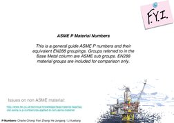 ASME P-Numbers for Welding Materials | PDF | Alloy | Steel