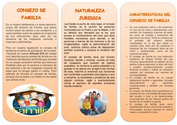 Es un órgano deliberante y a veces ejecutivo, 
propio del derecho de Familia, que ejerce 
control sobre los tutores y l