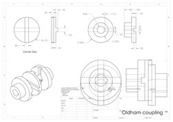 Oldham Coupling Assembly Drawing | PDF | Applied And Interdisciplinary ...