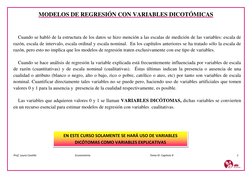 Prof. Laura Castillo                                                         Econometría