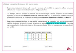 Prof. Laura Castillo                                                         Econometría