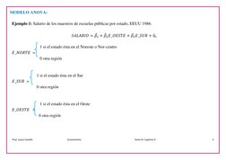 Prof. Laura Castillo                                                         Econometría