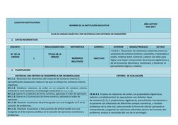 LOGOTIPO INSTITUCIONAL 
 
 
NOMBRE DE LA INSTITUCIÓN EDUCATIVA 
 
 
AÑO LECTIVO 
2016-2017 
PLAN DE UNIDAD DIDÁCTICA PO