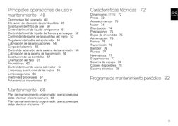5
ES
Principales operaciones de uso y 
mantenimiento   48
Desmontaje del carenado   48
Elevación del depósito de combustible