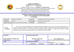 Republic of the Philippines
NEGROS ORIENTAL STATE UNIVERSITY 
RA 9299
 June 25, 2004
Dumaguete City Main Campuses I & II, Bay