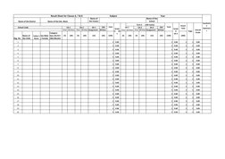 CCE Result Sheet Format for Classes 1-8 | PDF