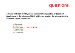 Nbc Rrow Table NBC Rules 7 & 8 Overview | PDF | Stairs | Apartment