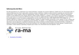 Información  (https://www.ra-ma.es/)del libro  
Este libro desarrolla los tres componentes de un sistema informático, siguien