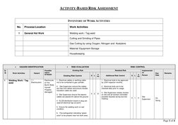 Welding and Hot Work Risk Assessment | PDF | Welding | Construction