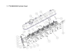  
7
1.1 气缸盖结合组 Cylinder Head  
 
