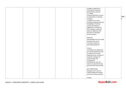 Grade 9 Consumer Chemistry Guide | PDF