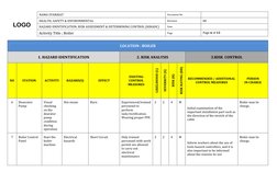 Boiler Risk Assessment and Control Measures | PDF | Risk Assessment ...