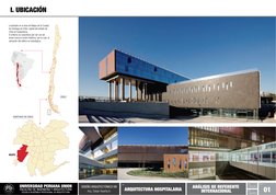 Fecha:
Sept. 2018
ARQUITECTURA HOSPITALARIA
ANÁLISIS DE REFERENTE 
INTERNACIONAL
Tema:
Ciclo:
CICLO_VIII
Lámina:
01
FACULTAD