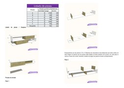 Listado  de  piezas  /  Despiece
Proceso de armado
Paso 1
Empezaremos por las piezas A, B y C Debemos de colocarlas en las di