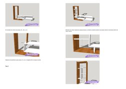 Es momento de colocar las piezas «E», «B» y «C»
Debemos de atornillar la pieza pieza «C» a la «I» dejando 69 mm desde el bord