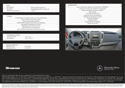 Ficha técnica Mercedes Sprinter 415 CDI | PDF | Eje | Direccion