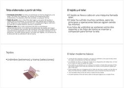 Telas elaboradas a partir de hilos. 
Telas elaboradas a partir de hilos. 
Telas elaboradas a partir de hilos. 
Telas elaborad