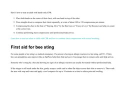 Here’s how to treat an adult with hands-only CPR:
1. Place both hands on the center of their chest, with one hand on top of t