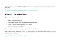 To treat itching or pain from the sting, consider applying calamine lotion or a paste of baking soda and water to the area se