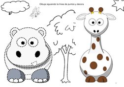 Dibuja siguiendo la línea de puntos y decora
6
