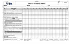 Legenda: C - Conforme / NC - Não Conforme / NA - Não Aplicável
FORMULÁRIO
Revisão
1
CHECK LIST -  AÇESSÓRIO DE IÇAMENTOS
Data