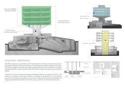 20
EEl edifco se apoya en una columna madre llamada “Núcleo Central”, concebido como princi-
pal planeamiento estructural que