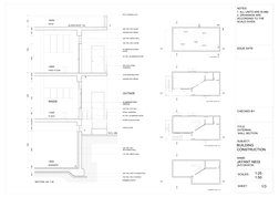 PLAN- FIRST FLOOR 1:50
PLAN- GROUND FLOOR 1:50
SHEET:
SCALES:
JAYANT NEGI
EXTERNAL
WALL SECTION
TITLE:
NAME:
BUILDING
CONSTRU