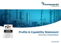 Profile & Capability Statement
Overview Presentation
EN ISO 9001:2008
Certificate Reg. No 20 100 112006707
EN ISO 14001:2004
