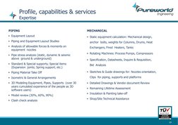 PIPING
Equipment Layout
Piping and Equipment Layout Studies
Analysis of allowable forces & moments on
equipment nozzles
