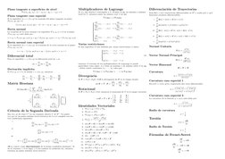 Plano tangente a superﬁcies de nivel
∇f(x0, y0, z0) · (x −x0, y −y0, z −z0) = 0
Plano tangente caso especial
Si la superﬁcie