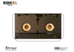 Vcr Papercraft Resident Evil 7 - VHS Tape Box Papercraft | PDF