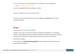 Now we need to open the DVWA application in our localhost to create the database.
Now click on create database and database i