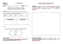 Grade 2 Quarter 3 Week 1 Worksheets | PDF