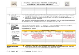 Ltia Form.pdf LTIA Performance Highlights Form 07 | PDF | Mediation | Justice