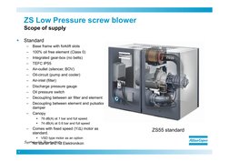 ZS Low Pressure Screw Blower Overview | PDF | Bearing (Mechanical) | Pump