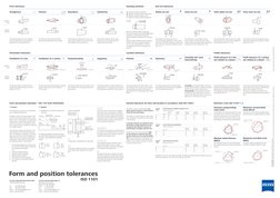 Straightness
Perpendicularity
ø0,05
øt
A
A
Flatness
Roundness
Cylindricity
Profil tolerance of a line  
not related to a datu