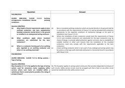 Question 
Answer 
FAQ 008/2018:  
 
AS/NZS 
3000:2018, 
CLAUSE 
5.5.5.5 
Earthing 
arrangements—Installation—Buried 
earthing