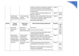 260
visualizes, represents and divides the elements
of sets into two groups of equal quantities to
show halves and four