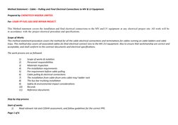 Cable Pulling and Termination Method Statement | PDF | Electrical ...