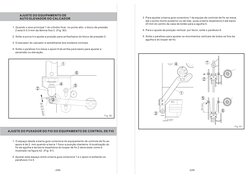 AJUSTE DO EQUIPAMENTO DE 
AUTO ELEVADOR DO CALCADOR 
1. Quando o eixo principal 1 do cilindro ficar  no ponto alto, o bloco d
