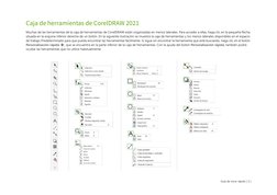 Guía de inicio rápido [ 3 ]
Caja de herramientas de CorelDRAW 2021
Muchas de las herramientas de la caja de herramientas de C