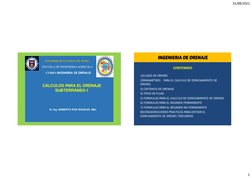 31/08/2021
1
Dr. Ing. ERIBERTO RUIZ ROSALES. MSc
UNIVERSIDAD NACIONAL DE PIURA
ESCUELA DE INGENIERIAAGRICOLA
CURSO INGENIERIA