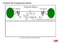 U1 sin(
U2 sin(
X (~ a la distancia)
2
1
2
1

)
sin(
X
U U
P
1

2
30(para mantener estabilidad transitoria)
Control