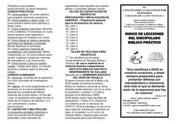 Pentateuco que destaca
particularmente, su tema mesiánico.
CURSOS PRÁCTICOS
59. Cómo predicar: Un curso práctico
para prepara