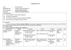 Computer Networks Setup Training Plan | PDF | Computer Network | Internet